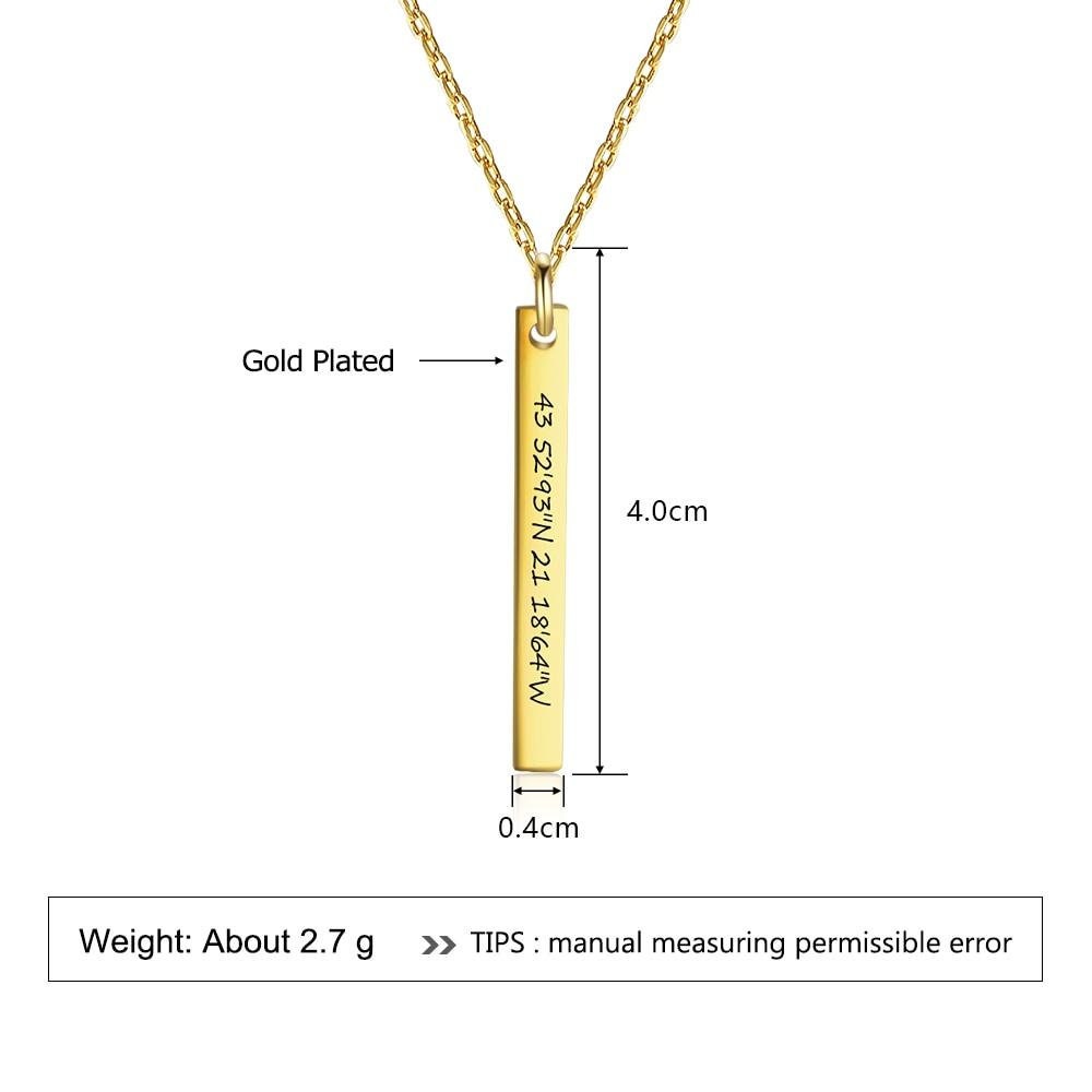 DIY Name Necklace Engraved Character 2 Color Select Necklaces & Pendants Customize Letter Personalized Gift Name Necklace