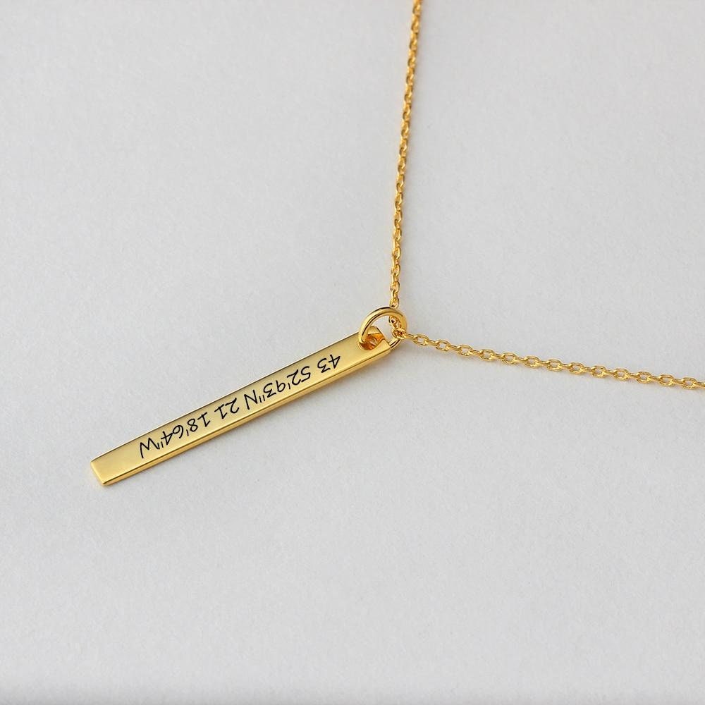 DIY Name Necklace Engraved Character 2 Color Select Necklaces & Pendants Customize Letter Personalized Gift Name Necklace
