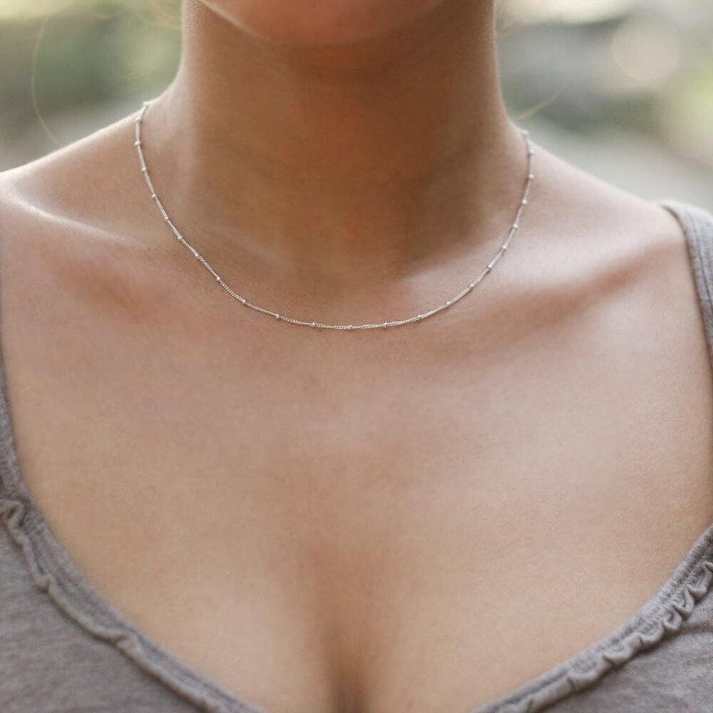 Moon Pendant Moon Layer Chain, Layered Necklace, Necklace for Women, Dainty Necklace, Trendy Jewelry, Gold Necklace, Silver Necklace,