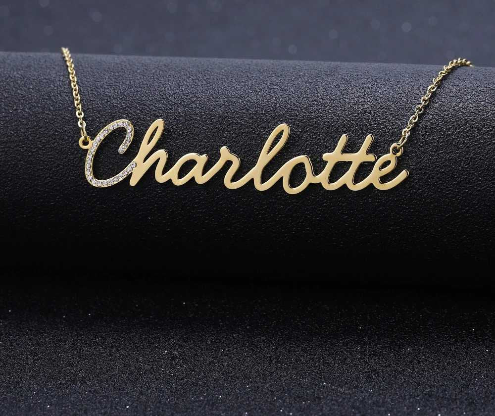 Customize Iced Out Choker First letter in crystal name Necklace For women Hip Hop Necklaces Jewelry Gift Customized Necklaces