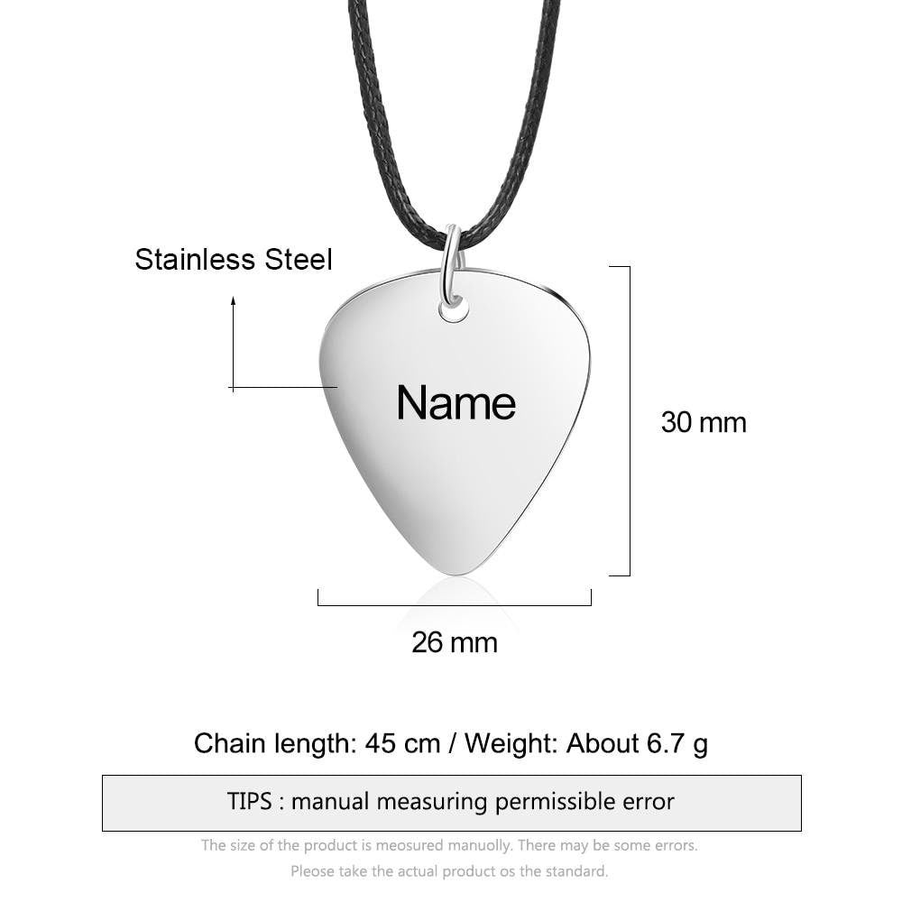 Personalized Custom Engraved Name Pendant Necklace Stainless Steel Black Rope Chain Necklaces for Women Anniversary Gift Customized