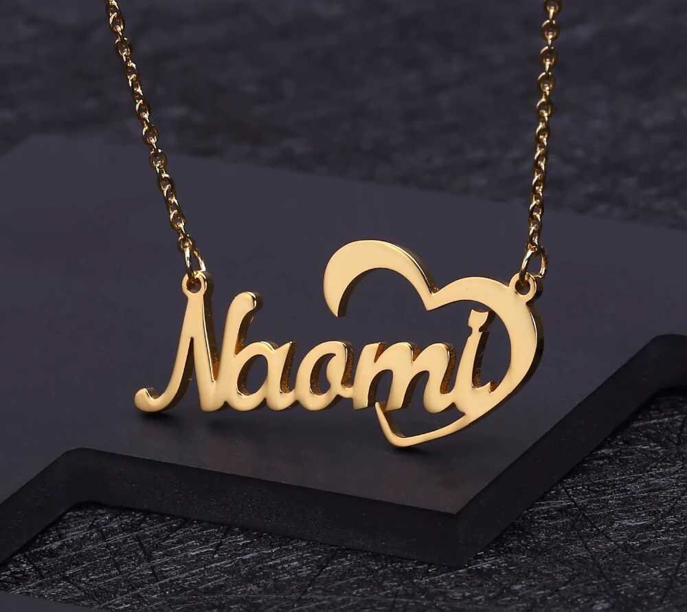 Custom Personalized Name Choker Gold Handwriting Signature Customized Romantic Gift Stainless Steel Necklace Customized Necklaces
