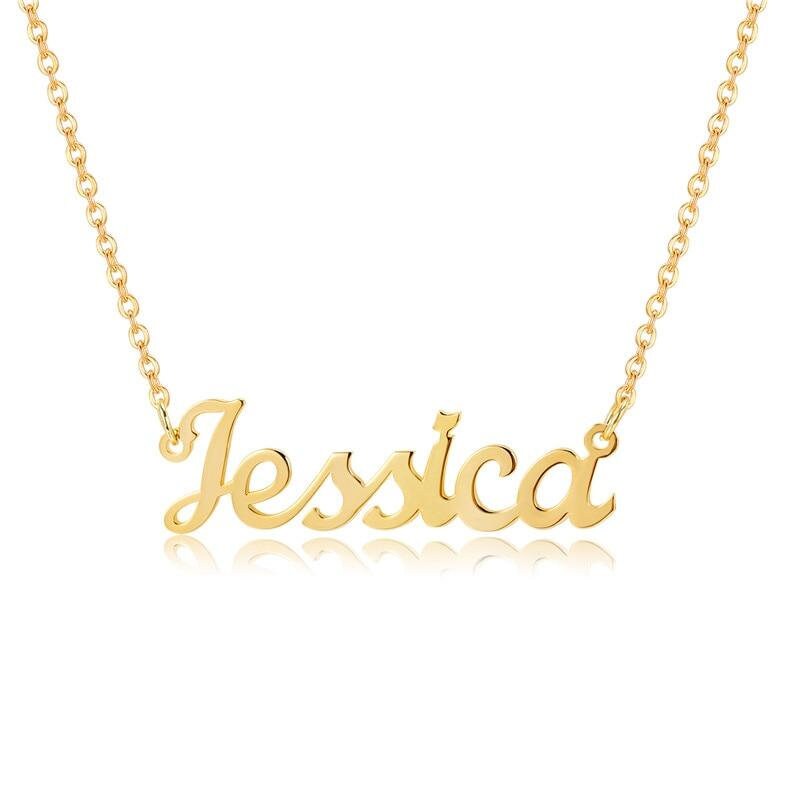 Customized Name Necklaces Gold Stainless Steel Personalized Custom Necklaces Custom Name Necklace Personalized Name Pendants Customized