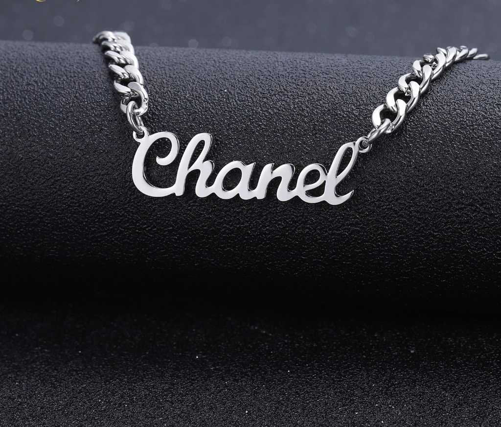 Custom Necklace Personalize Choker Women Stainless steel Pendant Fascinating Name Necklace Man Jewels Boyfriend Husband Customized Necklaces