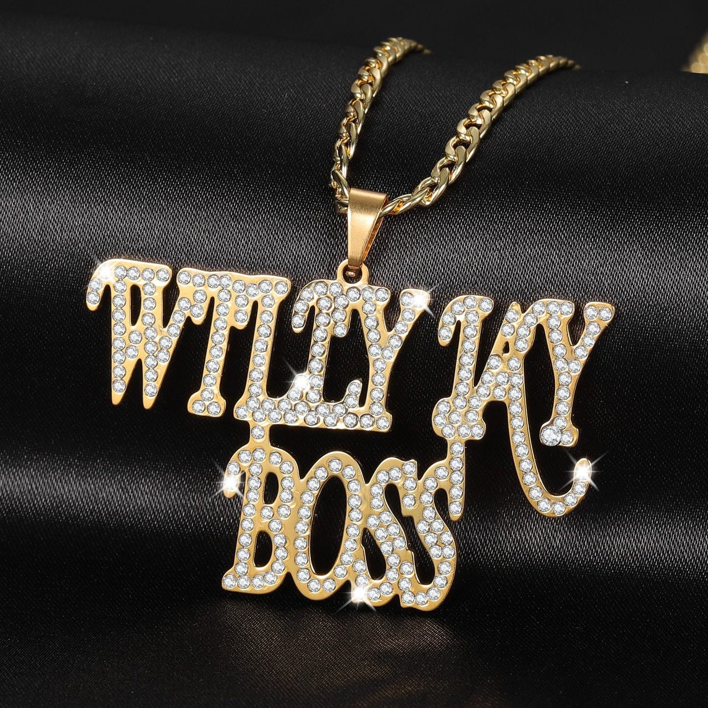 Personalized Zirconia Double Name Necklace Custom Iced Out Nameplate Necklace Cuba Chain Men Hip Hop Pendants Jewelry Women Gift Customized