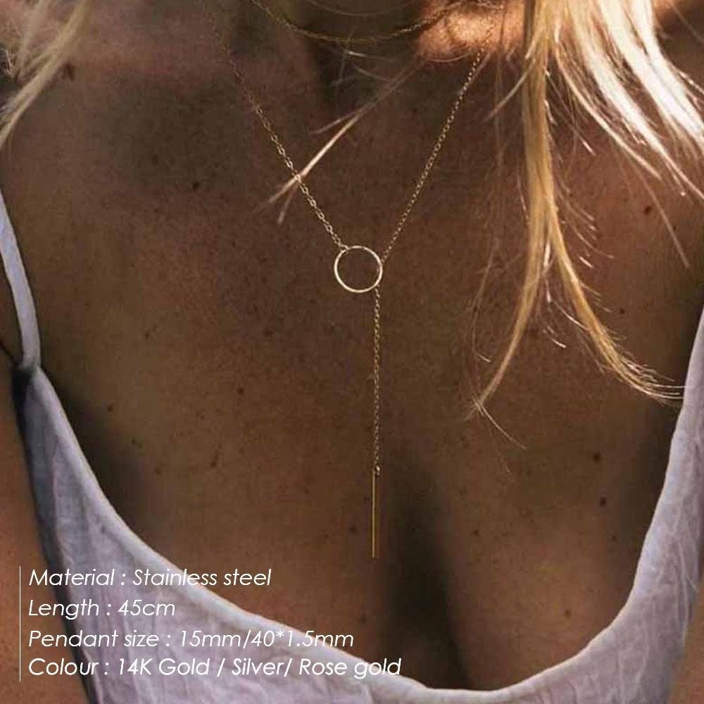 Geometry Jewelry, Beauty Necklaces, Necklace for Women ,Stick Pendant, Gold Necklace, Chain Choker, Necklace for Woman, Fashion Jewelry,