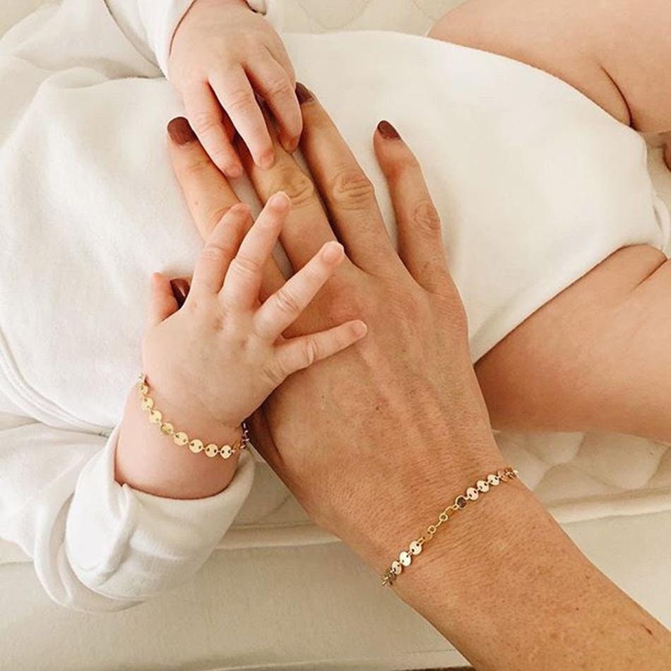 Glittering Chain, Gold Necklace, Adjustable Bracelet, Bangles for Women, Sequin Chain, Dainty Bracelet, Trendy Jewelry, Jewelry for Woman,