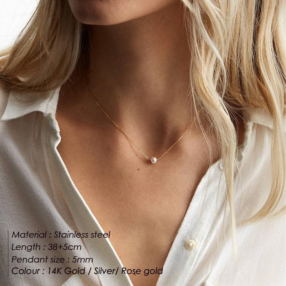 Pearl Choker, Necklace for Women, Necklace for Her, Fashion Jewelry, Cute Necklace, Gold Necklace, Couple Gifts, Trendy Jewelry, Collares,