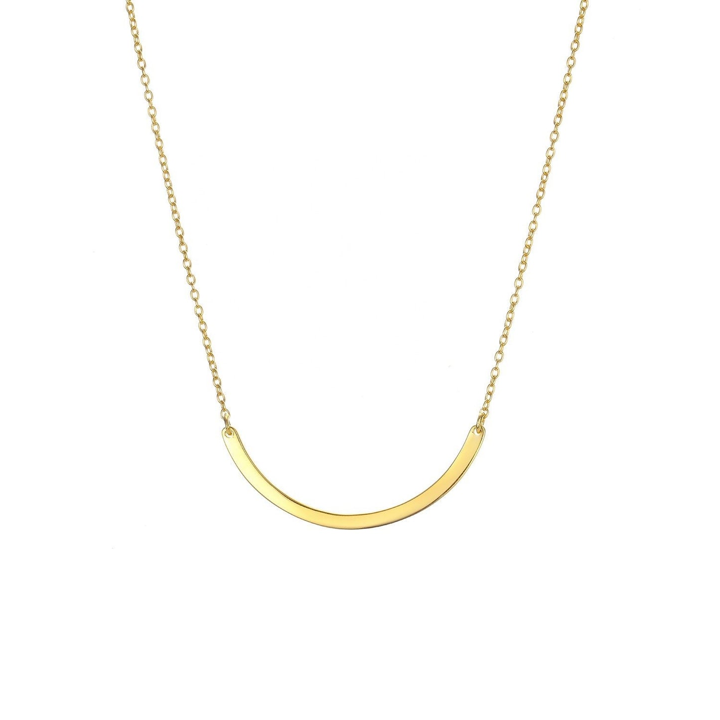 Smile Necklace, Necklace for Women, Gold Necklace, Simple Pendant, Women Necklace, Jewelry for Women, Women Jewelry, Designer Jewelry,