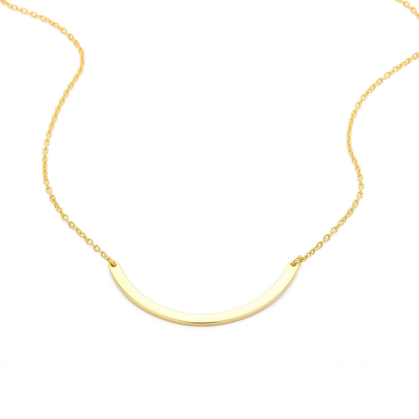 Smile Necklace, Necklace for Women, Gold Necklace, Simple Pendant, Women Necklace, Jewelry for Women, Women Jewelry, Designer Jewelry,