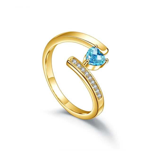 Fashion Custom Name Ring for Mom Grandma Engraved Love Heart Shaped Birthstones Rings In Gold Women Jewelry Adjustable Customized