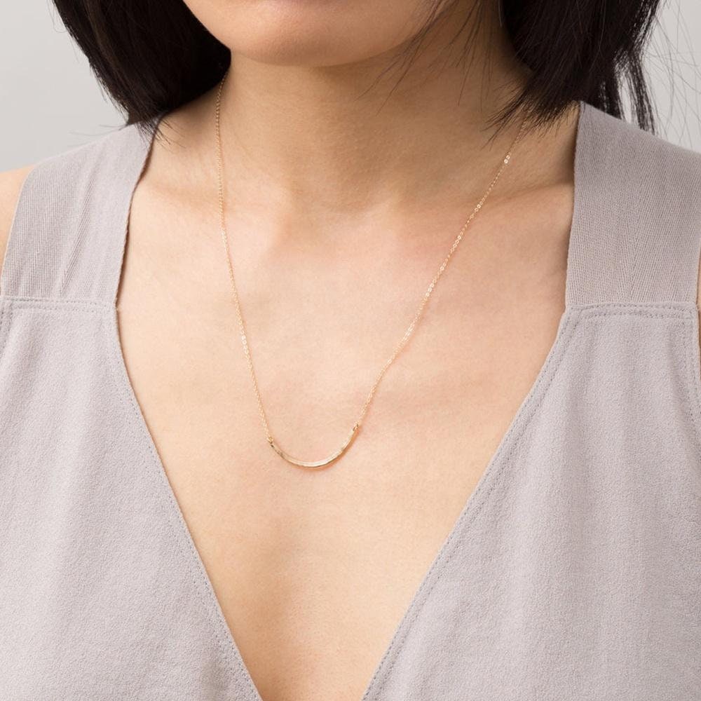 Smile Necklace, Necklace for Women, Gold Necklace, Simple Pendant, Women Necklace, Jewelry for Women, Women Jewelry, Designer Jewelry,