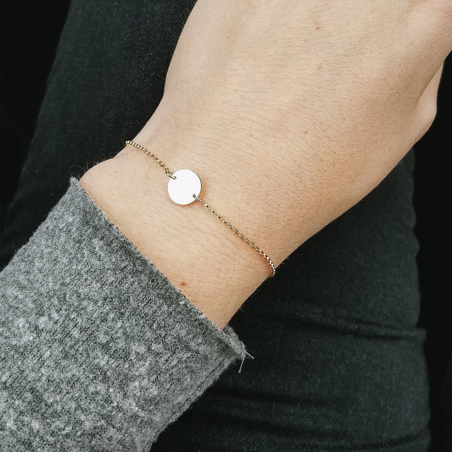 Custom Women, Bracelets for Women, Customized Charms, Cuban Link, Women Bracelet, Minimalist Charm, Women Jewelry, Trendy Jewelry, Gold
