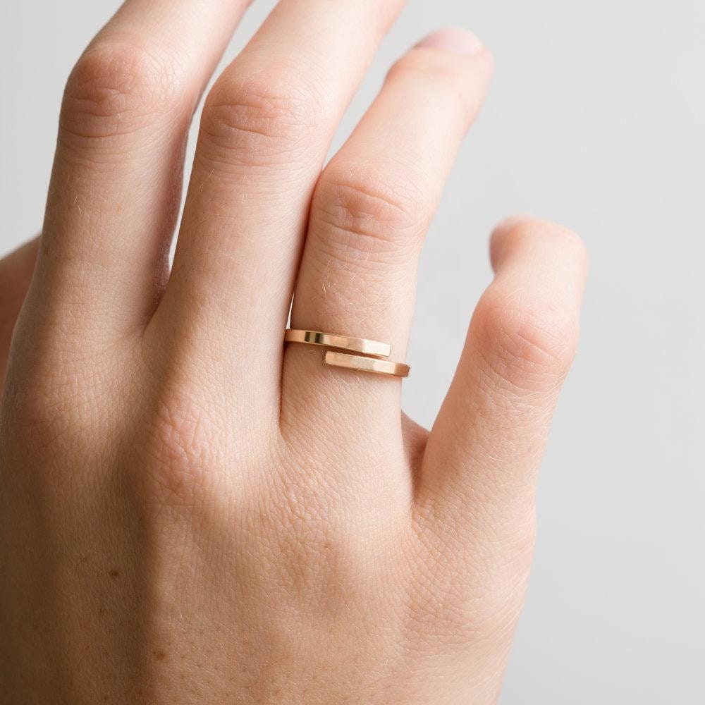 Monogram Ring Silver Gold Circle Initial Engagement Double Stacking Name Two Ring Personalized Gift For Mom Best Friend Gift Wedding Date