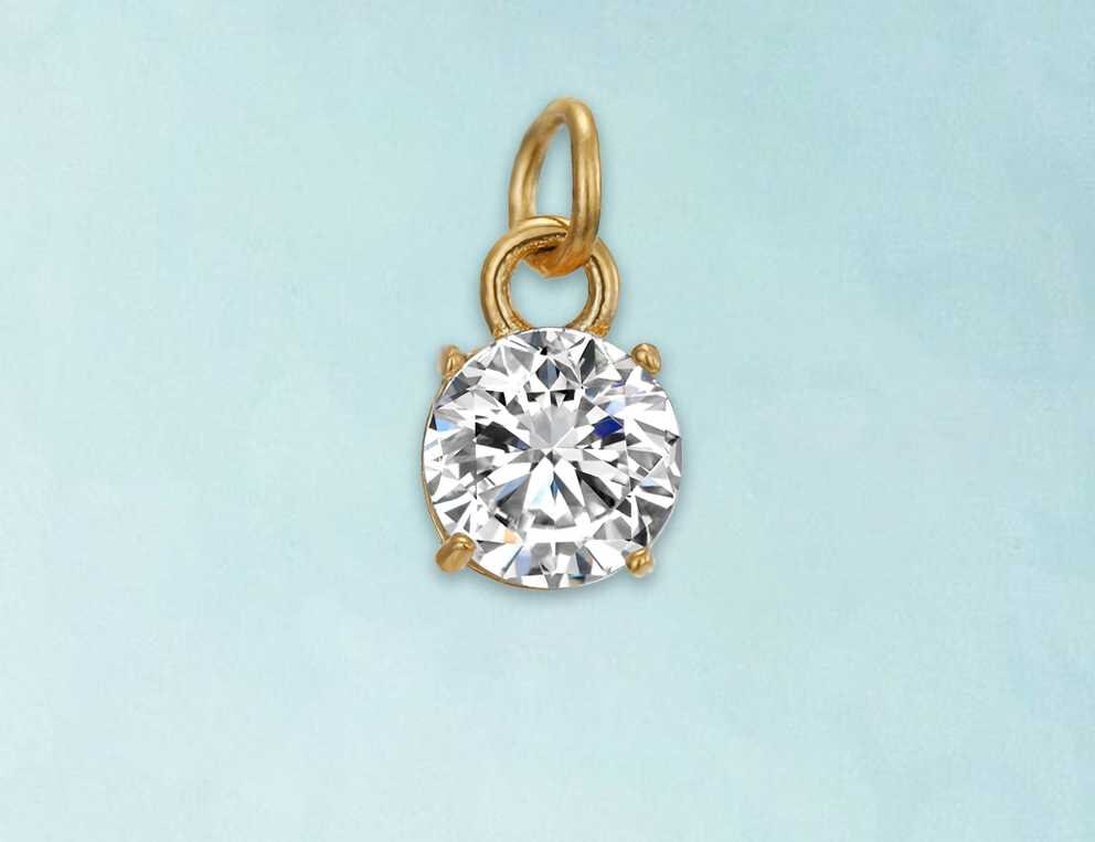 Heart Pendant, Zircon Charm, Charms for Women, Women Necklace, Gold Necklace, Silver Necklace, Fashion Jewelry, Jewelry for Women, Girl