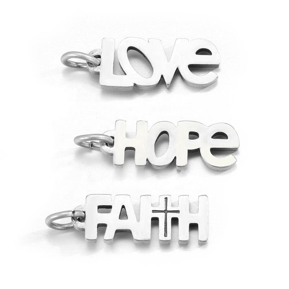 Custom Charms, Bracelet for Women, Brcelet Charms, Handmade Charms, Women Jewelry, Girl Bracelet, Christian Love, Faith Charm, Hope Charm,