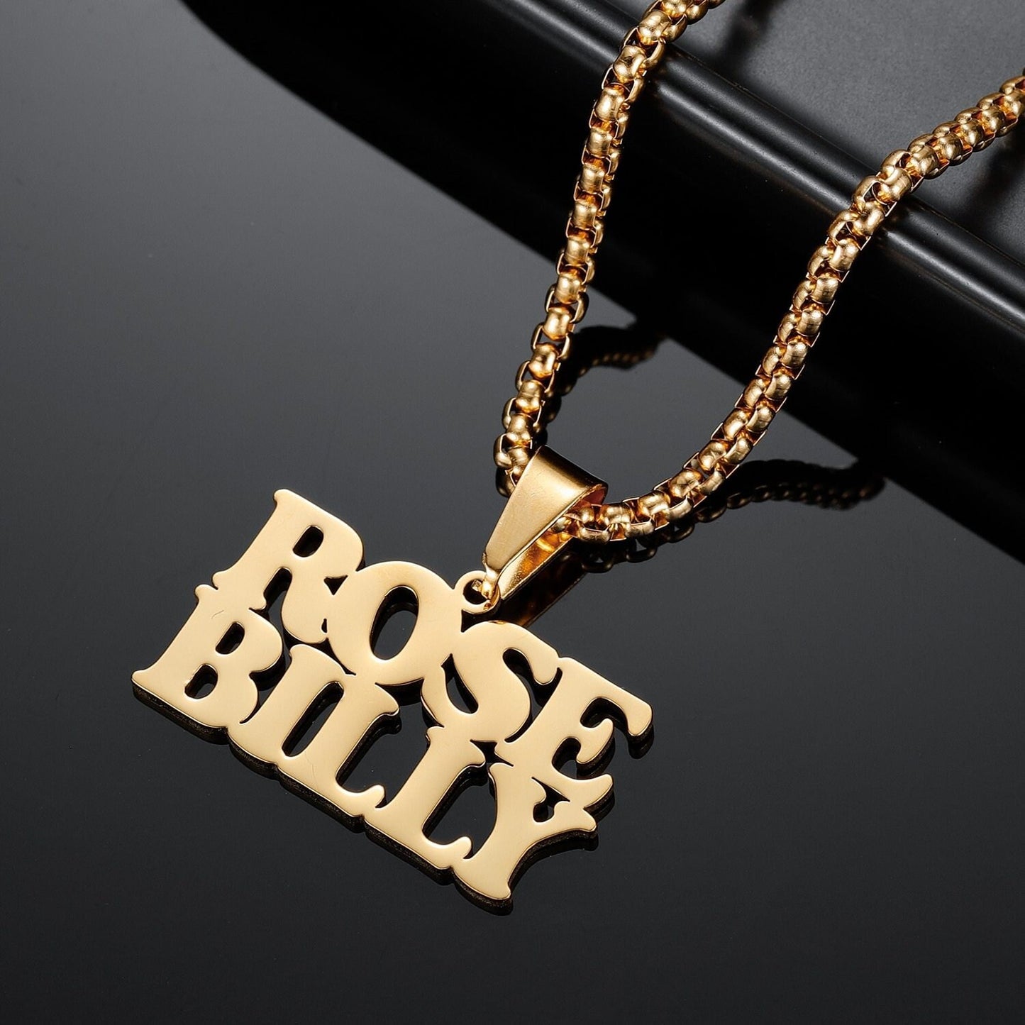 Custom Double Name 18K Gold Plated Nameplate Stainless Steel Jewelry Personalized Names Gold Chain Women Necklace Gift Customized Necklaces
