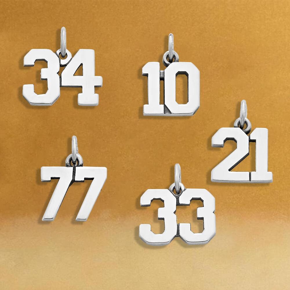 Fashion Charms, 14mm 0- 77 Number, Date Pendant, Accessories Bijoux, Gold Alphabet, Smooth Pendant, Jewelry Making, Gift for Her, Fashion