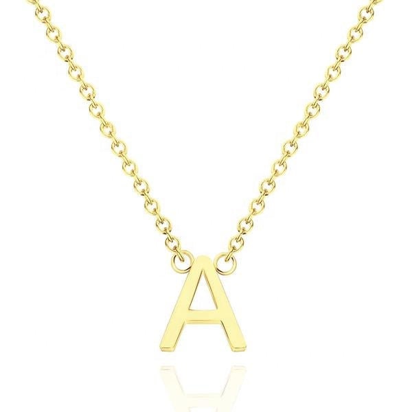 A To Z Initial Letter Personalized Necklaces Stainless Steel Initial Name Necklace For Men Women Personalized Gift Mother's Day Gift Unisex