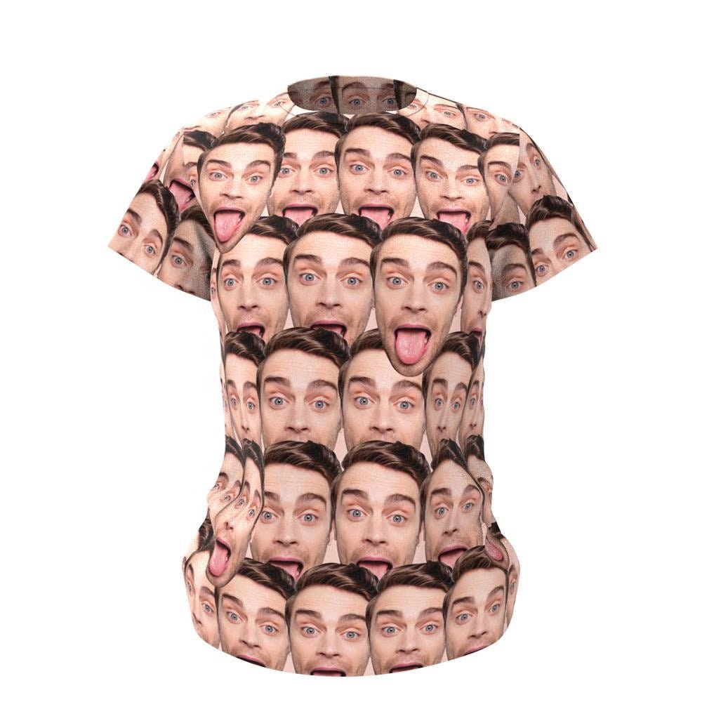 Custom photo Face Shirt T Shirts Custom Face Designer Ladies T Shirt Personalized Face T-shirt For Women Birthday Gift Custom Gift