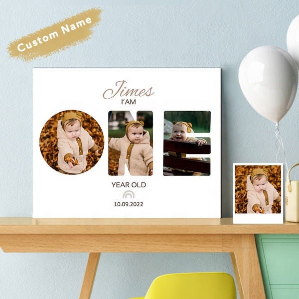 Personalized Photo Name Letters Frame Custom Modern Picture Desk Frame Customized Birthday Photo Picture Frame Custom Name Picture Table