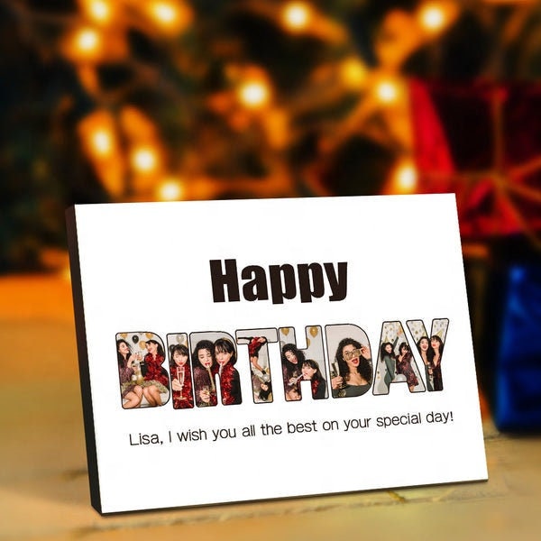 Personalized Picture Frame Custom Picture Engraved Gift Custom Picture Frames Personalized Birthday Tabletop Photo Frame For Birthday Gift