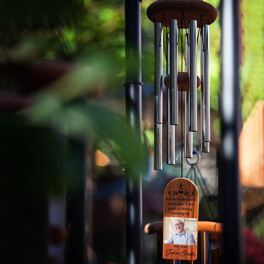 Personalized Wind Chimes Memorial Tribute Craft Supplies DIY Wind chimes Wind Chime Custom Garden Ornaments For Gift