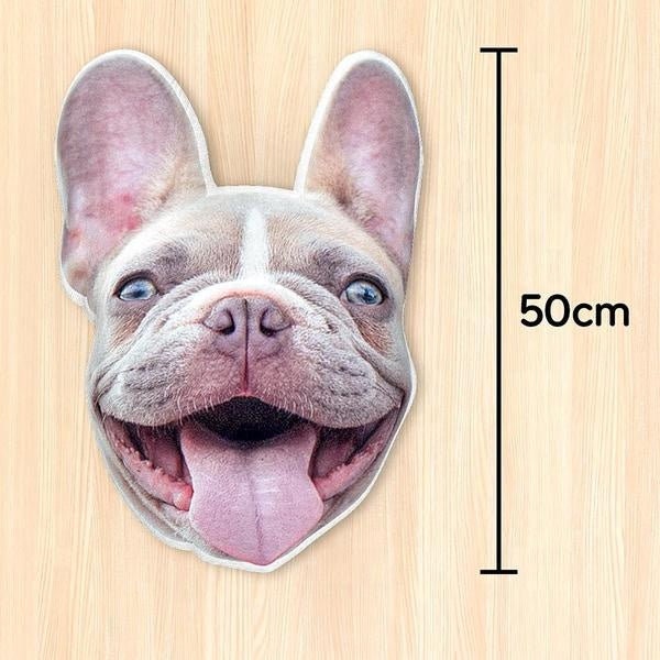 Personalized Photo Pet Cushion Stuffed Animal Pillow Custom 3D Portrait Mini Me Pillow Pug Pet Photo Head Decorative Photo Print Pillows