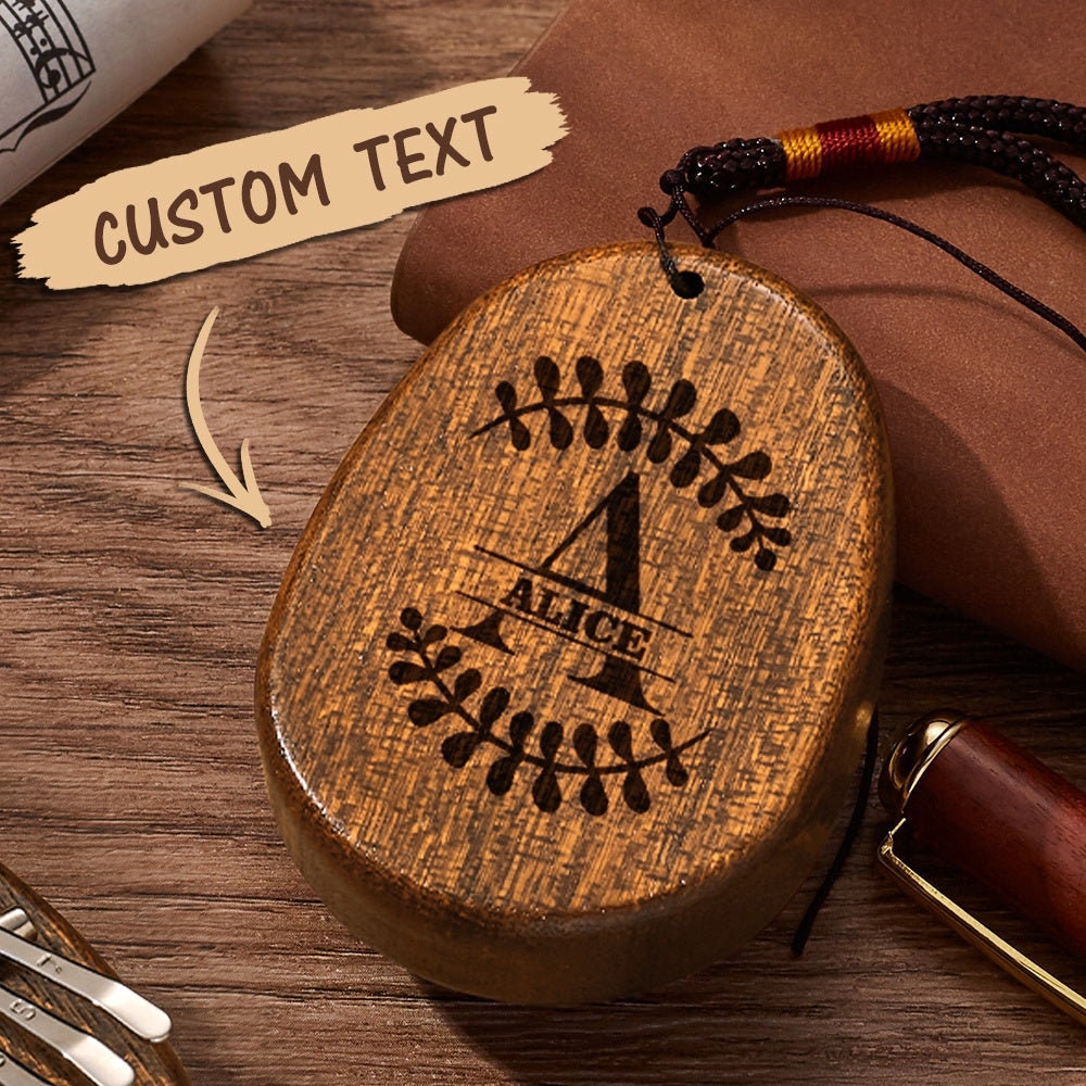 Engraved Mini Wood Kalimba Mini Thumb Piano 8 Tone Kalimba Custom Wooden Portable Beginner Finger Piano Musical Instrument With Custom Text