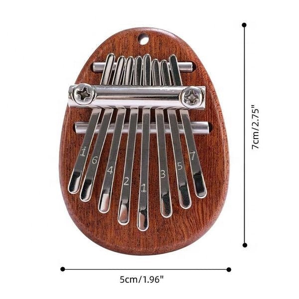 Engraved Mini Wood Kalimba Mini Thumb Piano 8 Tone Kalimba Custom Wooden Portable Beginner Finger Piano Musical Instrument With Custom Text
