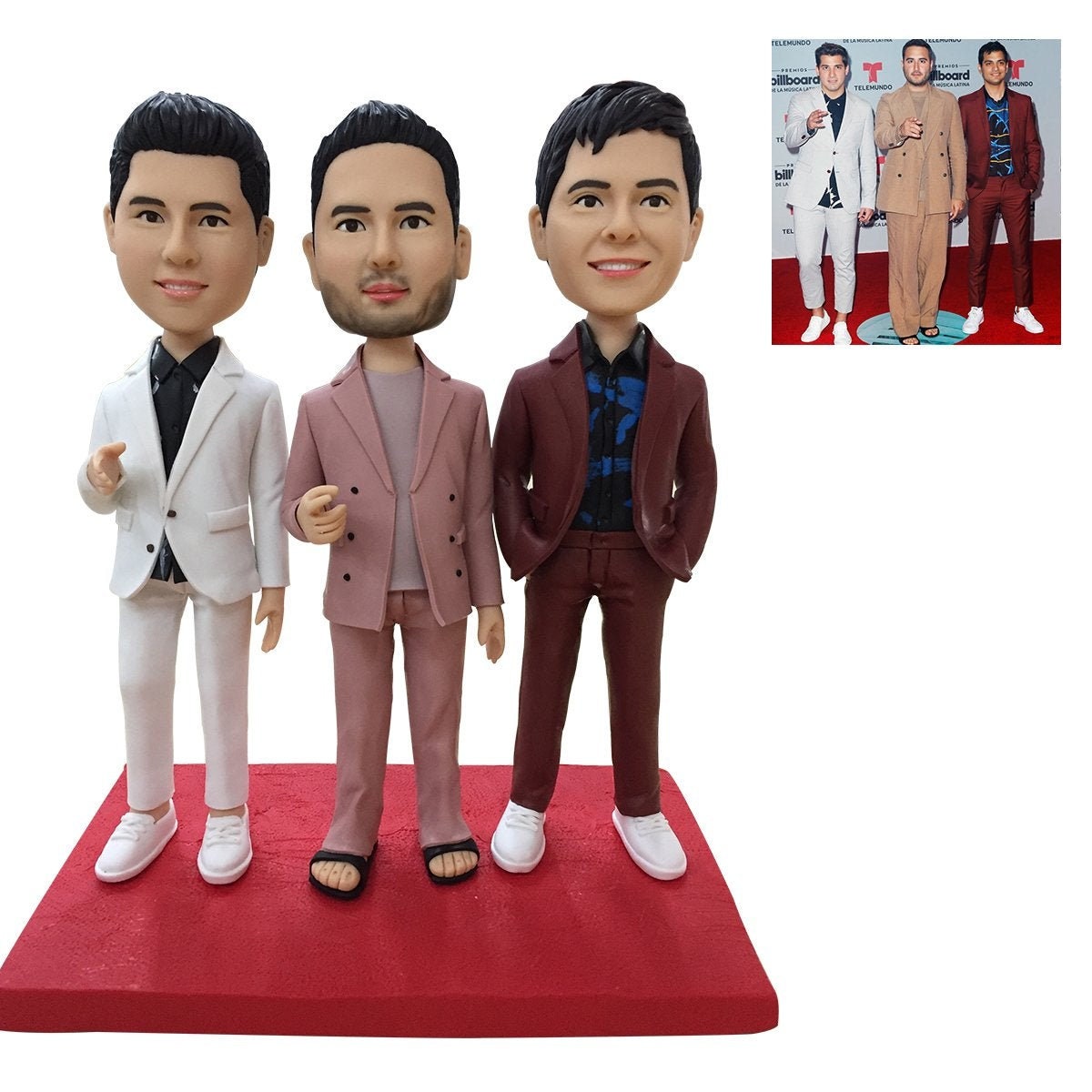 Personalized Polymer Clay Doll Custom Bobbleheads Fully Doll Clay Customizable Person Figure Sculpting Clay Bobblehead Fully Customized
