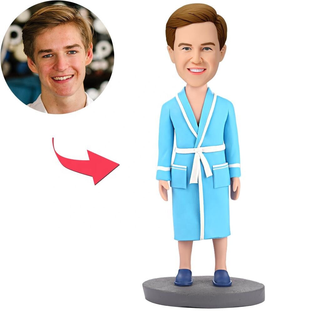 Personalized Person Photo Clay Doll Bobbleheads Fully Doll Clay Customized Person Figure Sculpting Clay Bobblehead Custom Handmade Man