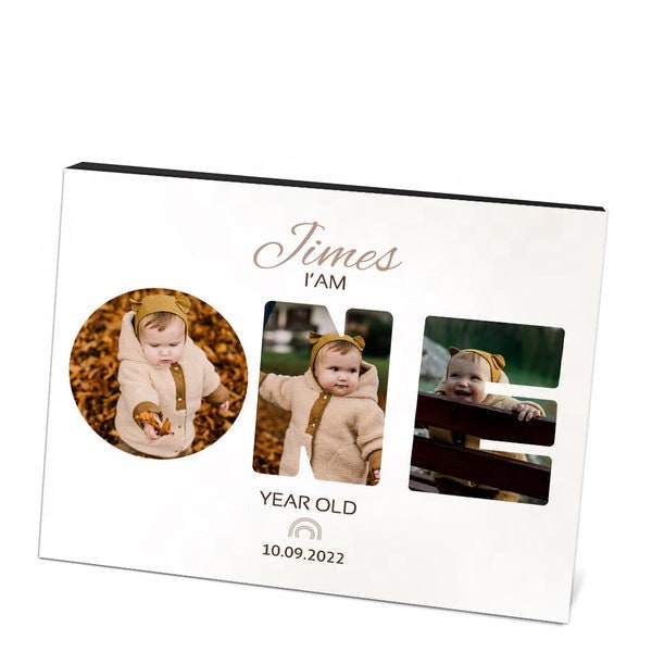 Personalized Photo Name Letters Frame Custom Modern Picture Desk Frame Customized Birthday Photo Picture Frame Custom Name Picture Table