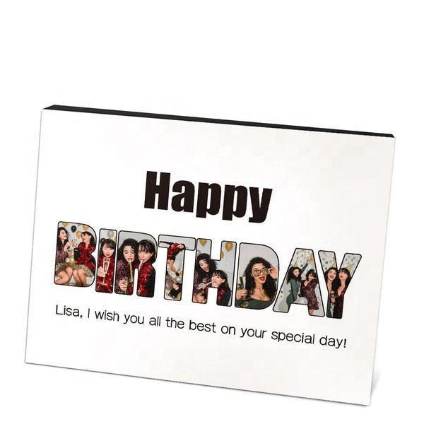 Personalized Picture Frame Custom Picture Engraved Gift Custom Picture Frames Personalized Birthday Tabletop Photo Frame For Birthday Gift