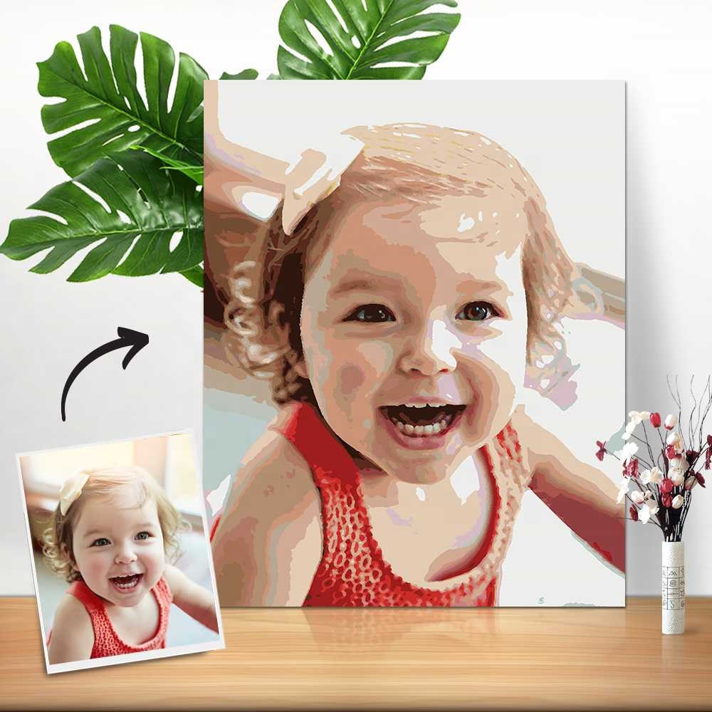 Personalized Colorful Canvas Art Printing Paint By Numbers Wall Art Abstract Oil Painting DIY Digital Wall Painting Print On Canvas House