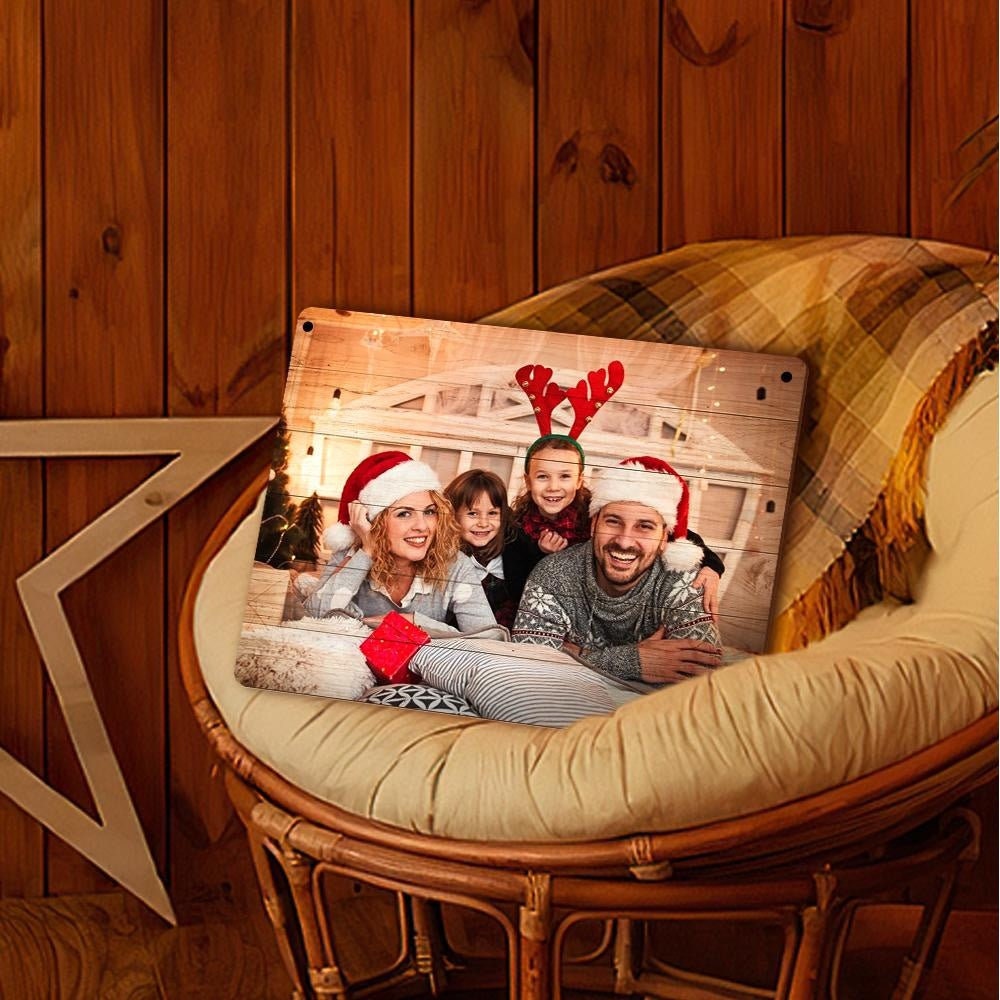 Personalized Photo Wall Frame Gift For Her Customized Picture Wall Hanging Wooden Frame Digital Printed Photo Wall Frame