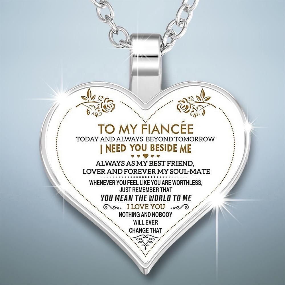 Heart Engraved Link Chain Necklace To My Girl Heart Shape Necklace Anniversary Birthday Graduation Necklace Gift For Women