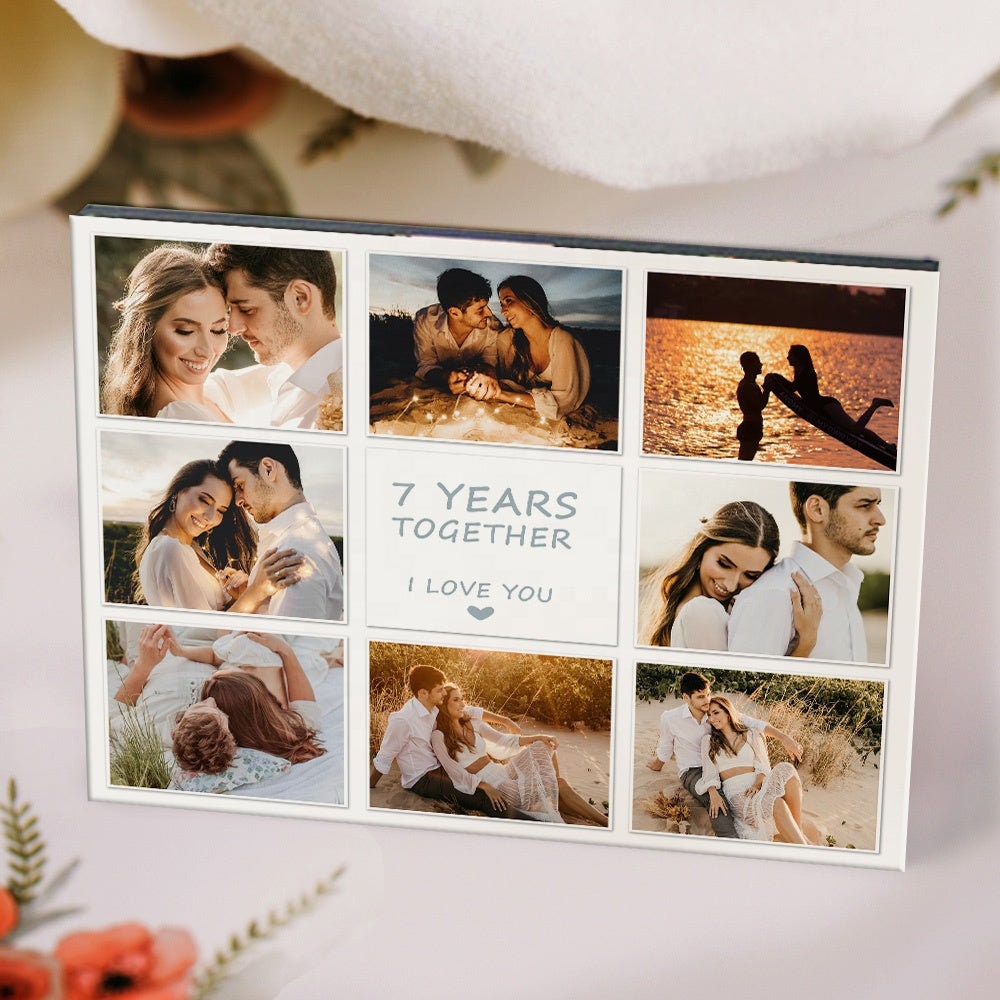 Personalized Picture Text Engraved Frame Photo Custom Text Frame Customized Photos Decorative Frames Valentine's Day Gift