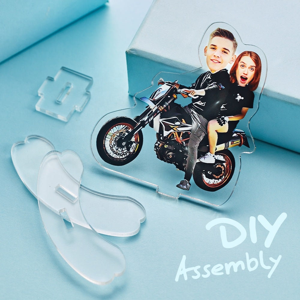 Personalized Picture Plastic Craft Decor Tumbler Desktop Decoration Custom Acrylic Photo Printed Tumblers Gift For Friend