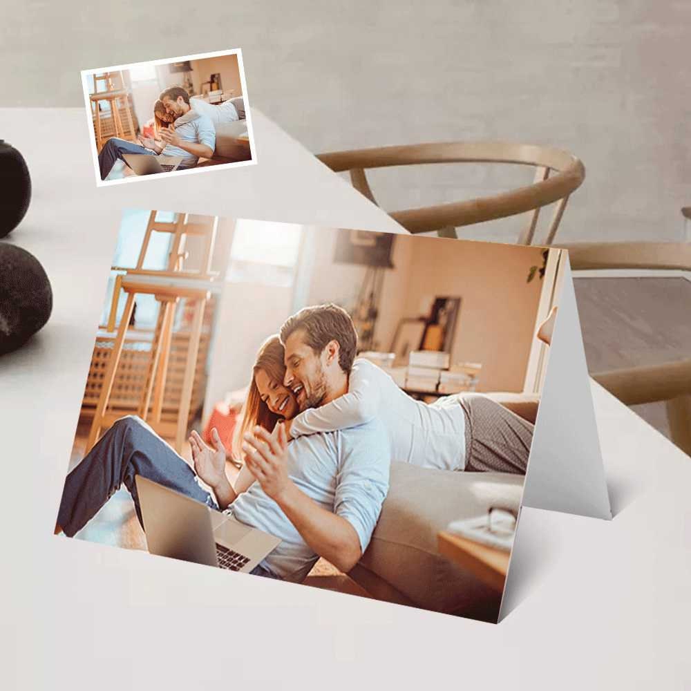 Personalized Picture Text Engraved Greeting Card Gift Custom Photo Text Gift Card Birthday Halloween Greeting Invitation Card