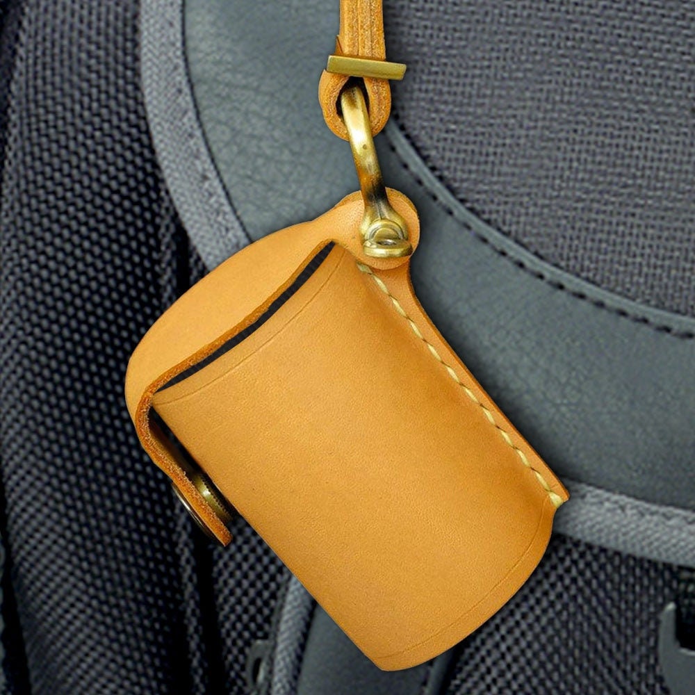 Camera Accessory Case Digital Camera Keychain Accessories Camera Leather Film Roll Bottle Case Film Storage Keychain Packaging Leather Case