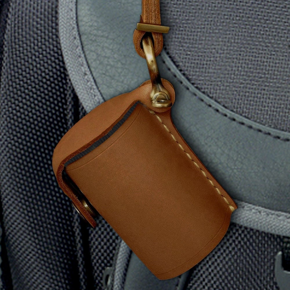 Camera Accessory Case Digital Camera Keychain Accessories Camera Leather Film Roll Bottle Case Film Storage Keychain Packaging Leather Case