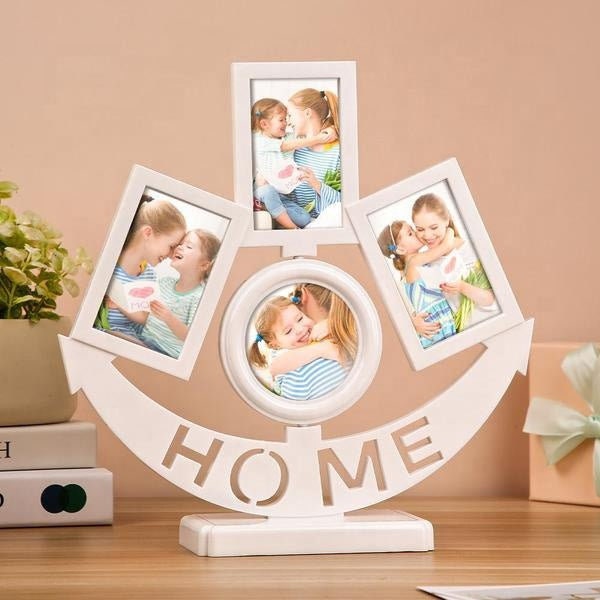 Personalized Desktop Photo Wooden Frame Customized Photo Frame Family Combination Picture Frame Desk Frame Photo Display Stands