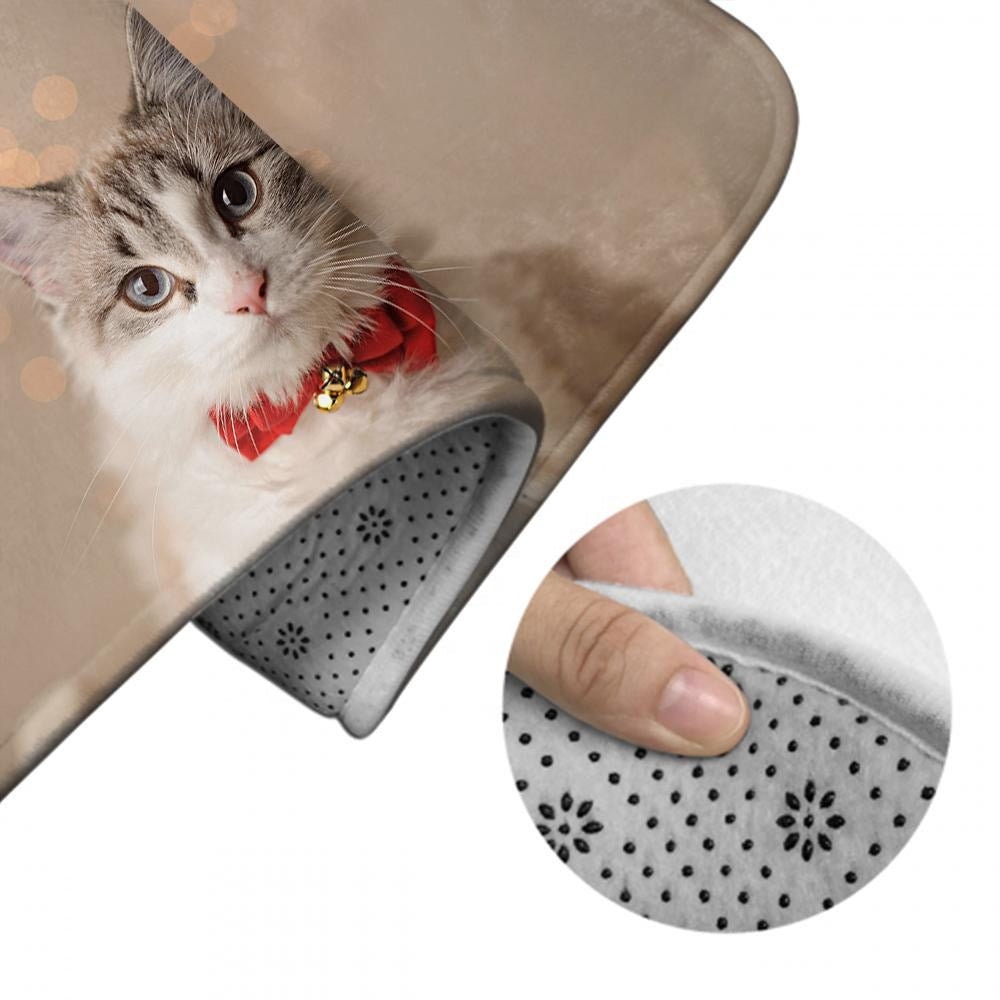 Custom Pet Photo Bathroom Mat Photo Printed Anti Slip Bathroom Absorbent Custom Bath Mats 3 Pieces Set Custom Printed Floor Mats