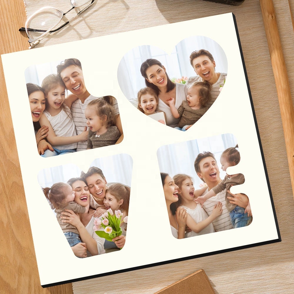 Personalized Photo Wooden Frame Gift Custom Pictures Printed Desktop Photo Frame Birthday Gift Customized Photo Printed Table Frame