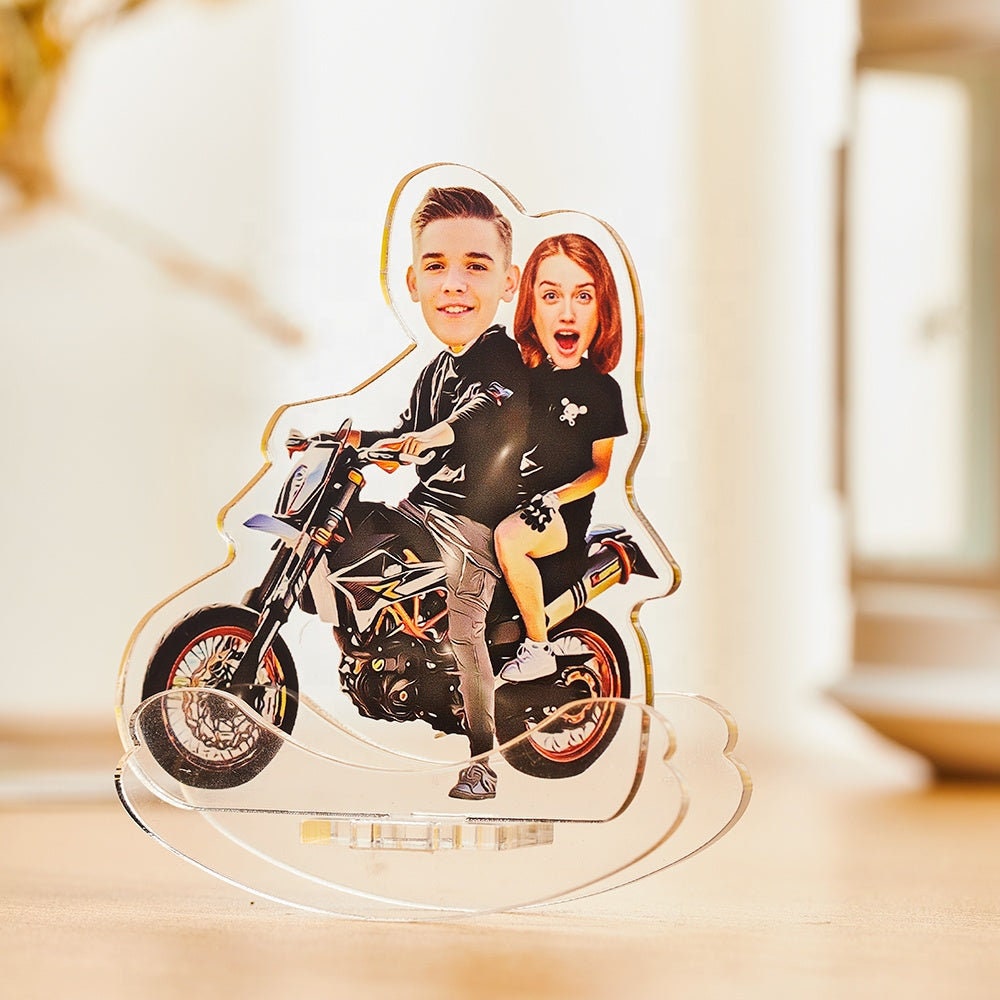 Personalized Picture Plastic Craft Decor Tumbler Desktop Decoration Custom Acrylic Photo Printed Tumblers Gift For Friend