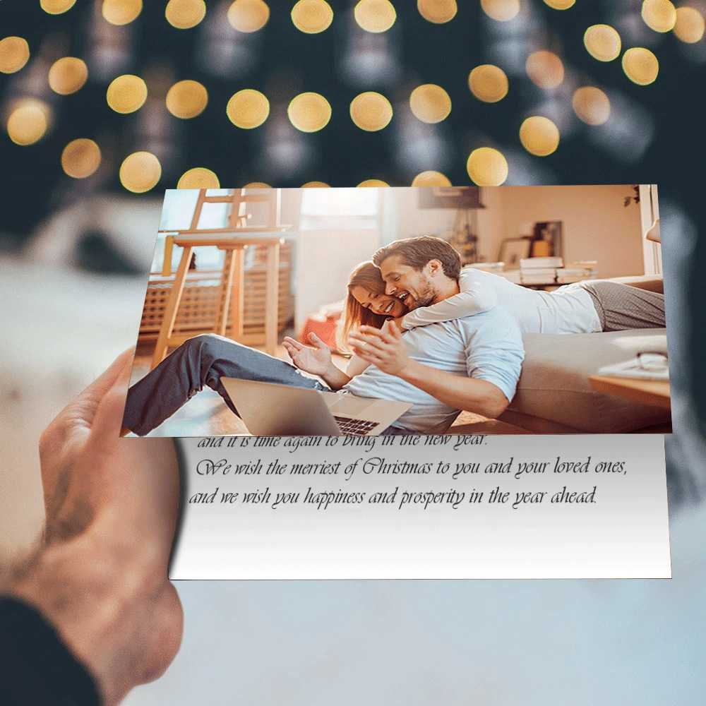 Personalized Picture Text Engraved Greeting Card Gift Custom Photo Text Gift Card Birthday Halloween Greeting Invitation Card