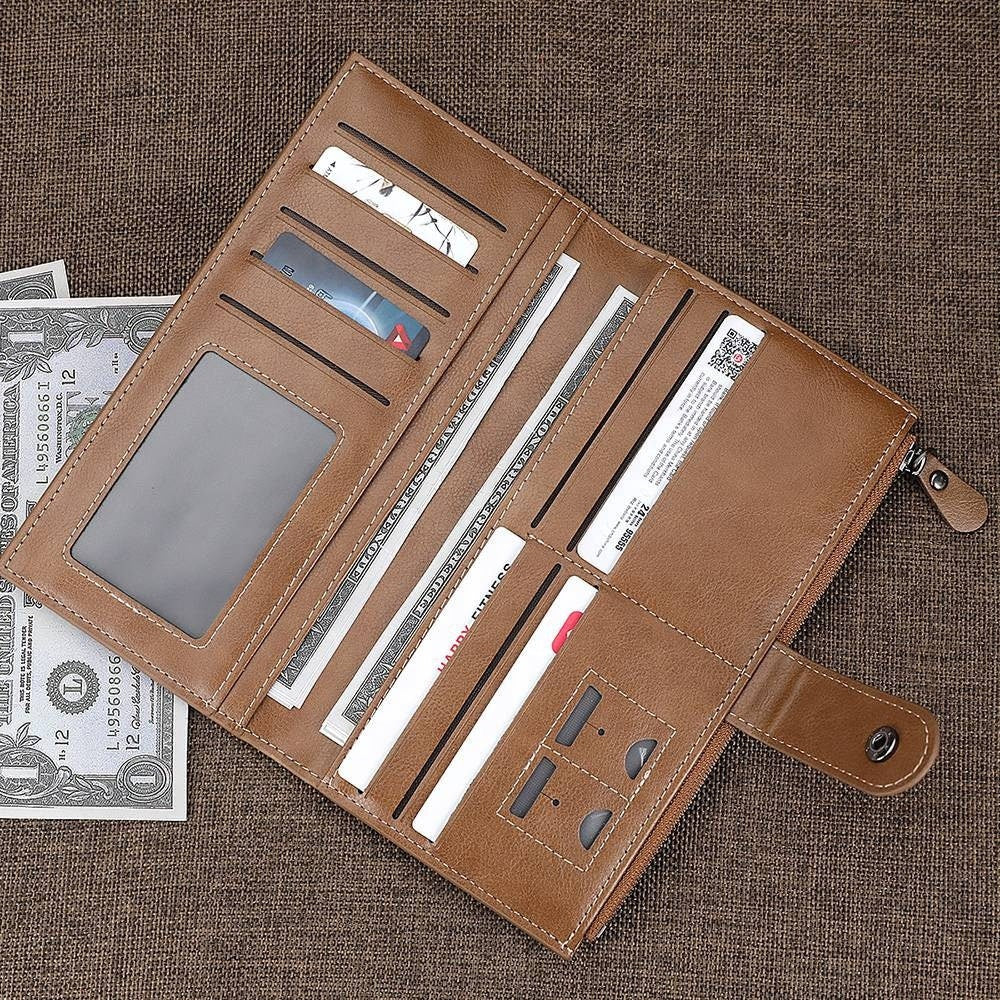 Personalized Picture Printed Wallet Gift For Men Custom Photo Text Engraved Leather Men Wallet Customized Photo Zipper Leather Wallet