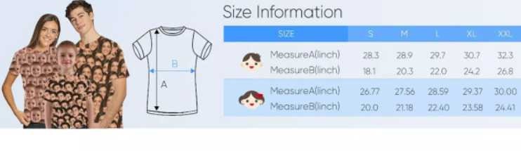 Customized Face Picture T-Shirt Gift For Men Personalized Photo Printed Short Sleeves Crew Neck T-Shirt For Men