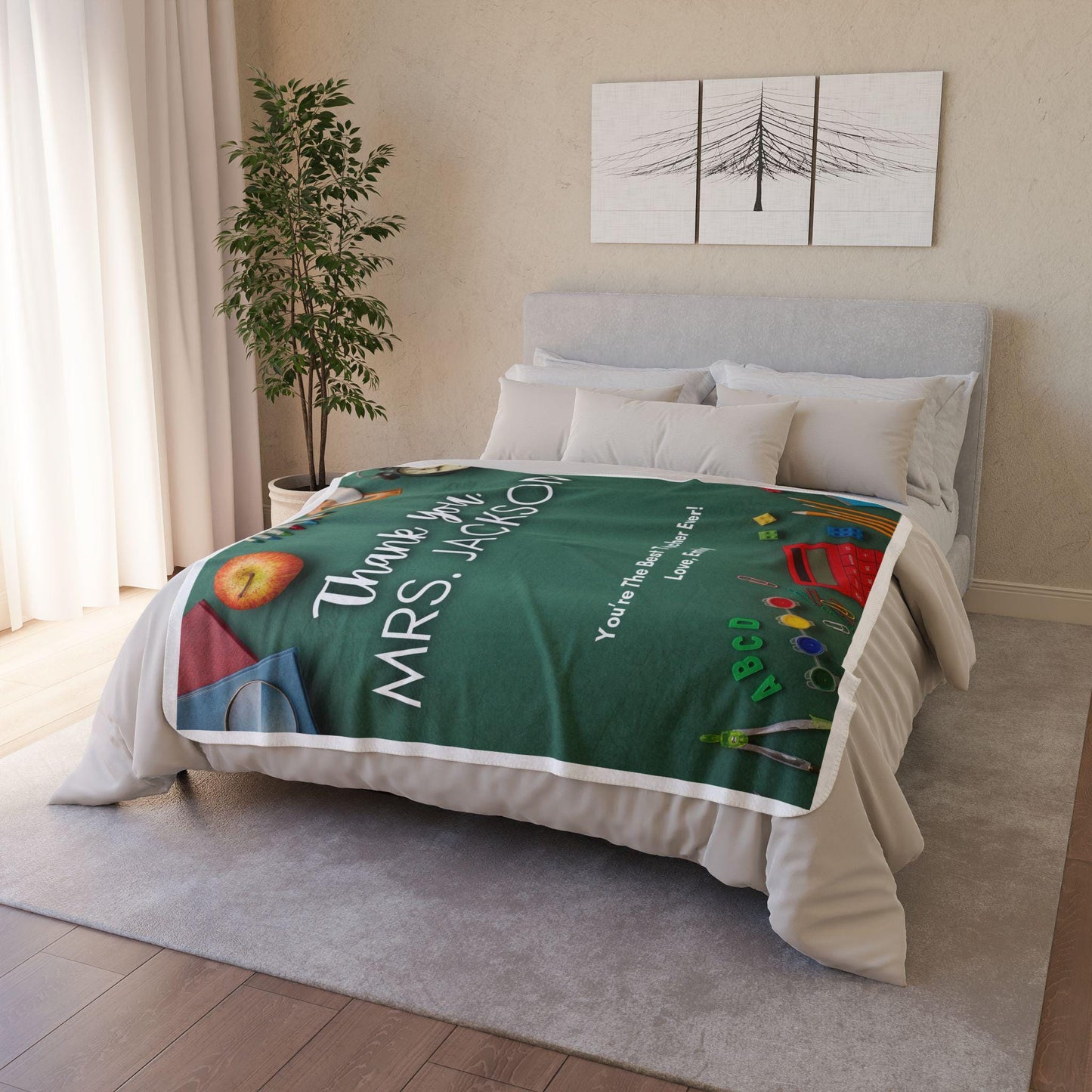 Teacher Gift, Customizable blanket, Back to School, End of Year Gift, Teacher Appreciation, Personalized Gift, Teacher Christmas Gift